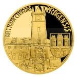 Czech & Slovak 2019 - Niue 10 NZD Gold Quarter-Ounce Formation of Royal Capital City of Prague - Old Town - Proof