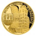 World Coins 2019 - Gold Quarter-Ounce Coin Formation of Royal Capital City of Prague - New Town - Proof