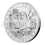 2019 - Niue 10 NZD Silver 5oz Bullion Coin Czech Lion 2019 - Stand