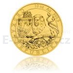 Czech Mint 2019 2019 - Niue 500 NZD Gold 10 oz Coin Czech Lion 2019 - Stand
