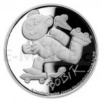 Ctyrlistek Cartoon 2020 - Niue 1 NZD Silver Coin Four Leaf Clover - Bobík - Proof