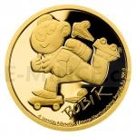 2020 - Niue 5 NZD Gold Coin Four Leaf Clover - Bobík - Proof