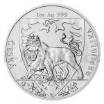 Silver 2020 - Niue 2 NZD Silver 1 oz Bullion Coin Czech Lion - Standard