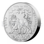 2020 - Niue 80 NZD Silver One-Kilo Coin Czech Lion - Standard