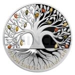 2020 - Niue 2 NZD Silver Crystal Coin - Tree of Life "Autumn" - Proof