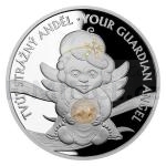Baby Gifts 2020 - Niue 2 NZD Silver coin Crystal Coin - Guardian Angel "Bethlehem Light" - proof
