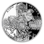Mythology 2021 - Niue 1 NZD Silver Coin The legend of King Arthur - Arthur and Mordred - proof