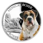 Geschenke 2023 - Niue 1 NZD Silver Coin Dog Breeds - German Boxer - Proof