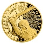 Gold 2021 - Niue 10 NZD Gold Coin Old Town Square Execution - Czech Leaders - proof