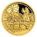 Fairy Tales and Cartoons 2021 - Niue 5 NZD Gold Coin Well, Just You Wait! - In the Amusement Park - Proof