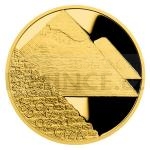 Gold coin Seven Wonders of the Ancient World - The Great Pyramid of Giza - proof