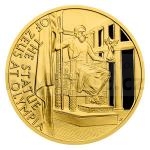esk mincovna 2022 Zlat mince Sedm div starovkho svta - Feidiv Zeus v Olympii - proof