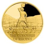 Niue Zlat mince Sedm div starovkho svta - Rhodsk kolos - proof