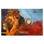 Czech Lion 2021 - Niue 5 NZD Gold 1/25 Oz Bullion Coin Czech Lion - Standard Number