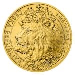 2021 - Niue 25 NZD Gold 1/2oz Coin Czech Lion - standard