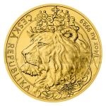 2021 - Niue 10 NZD Gold 1/4oz Coin Czech Lion - Standard
