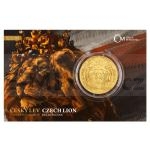 2022 - Niue 50 Niue Gold 1 oz Bullion Coin Czech Lion - Numbered Standard