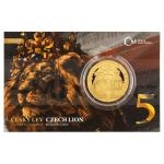 Czech & Slovak 2022 - Niue 50 Niue Gold 1 oz Coin Czech Lion ANNIVERSARY Numbered - Proof