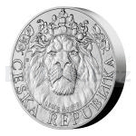 2022 - Niue 80 NZD Silver One-Kilo Coin Czech Lion - Standard