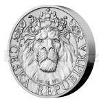 Silver 2022 - Niue 5 NZD Silver 2 oz Bullion Coin Czech Lion - Standard