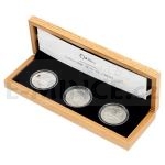 Other Metals Set of Three Bullion Coins Czech Lion 2022 Ag/ Pt/ Pd ANNIVERSARY - Proof