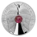 Tschechien & Slowakei 2023 - Niue 2 NZD Silver Coin Crystal Coin - Angel - Proof