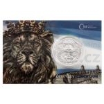 Tschechischer Lwe 2023 - Niue 5 NZD Silver 2 oz Bullion Coin Czech Lion - Number Standard