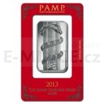 World Coins Silver Bar PAMP 1 oz (Ag 999) - Lunar Snake