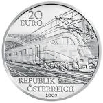 Transportation and Vehicles 2009 - Austria 20 € The Railway of the Future - Proof