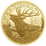 Wildlife 2013 - Austria 100 € - Red Deer - Proof