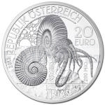 Animals and Plants 2013 - Austria 20 € Prehistoric Life Triassic - Proof