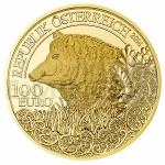 Wildlife 2014 - Austria 100 € Wild Boar - Proof