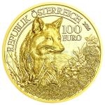 Wildlife 2016 - Austria 100 € The Fox / Der Fuchs - Proof