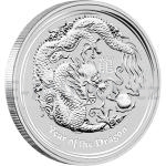 2012 - Australia 1 $ Year of the Dragon 1oz Silver Coin