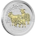 Year of the Goat 2015 2015 - Australia 1 $ Year of the Goat Gilded Edition - BU