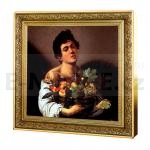 Treasures of World Painting 2019 - Niue 1 NZD Caravaggio - Boy with a Basket of Fruit 1 oz - proof