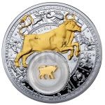 World Coins Belarus 20 BYR - Zodiac gilded - Taurus