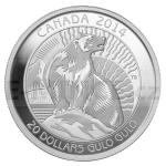 Animals and Plants 2014 - Canada 20 $ - Wolverine - Proof