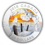 Themed Coins 2018 - Canada 1 oz 20 CAD Geometric Fauna: Snowy Owls - Proof