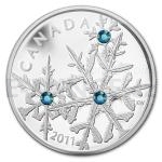 Gemstones and Crystals 2011 - Canada 20 $ - Montana Blue Small Snowflake - Proof