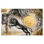 Gifts 2024 - Niue 50 Niue Gold 1 oz Bullion Coin Czech Lion - Numbered standard