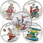 Fairy Tales and Cartoons 2013 - Cook Islands 5 $ - Ctyrlistek Coin Set - Proof
