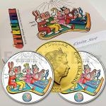 Fairy Tales and Cartoons 2014 - Cook Islands 7 $ - Ctyrlistek Coin Set - Proof