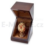 Jewellery Original Autumn Themed Gem with Gold Ounce Coin 50 NZD Gustav Fabergé - Proof