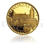 Castles and Chateaus Gold Medal Krivoklat Castle / Puerglitz (1/4 oz) - Proof