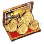 Premium Sets 2013 - Congo 1875 CFA -  The Big Five - Rhinoceros Gold Set - Proof