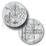 Commemorative 200 Crowns 2011 - 200 CZK Zahajeni Vyuky Na Prazske Konzervatori - UNC