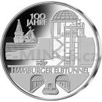 Architecture 2011 - Germany 10 € - 100 Years of Hamburg Elbe Tunnel - Proof