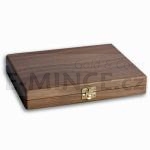 Wooden etui for 5 Silver coins 500 CZK