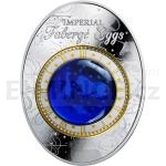 Imperial Fabergé Eggs 2018 - Niue 2 NZD Blue Tsarevich Constellation Egg - Proof